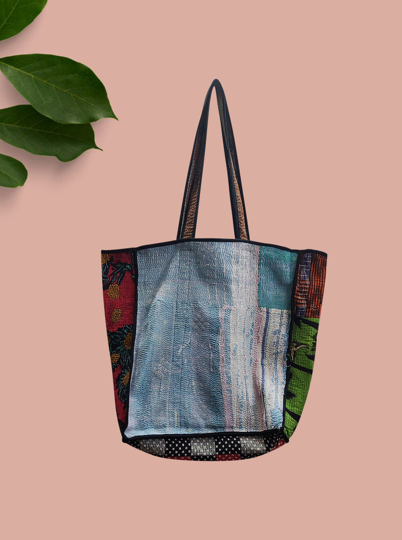 kantha vintage tote