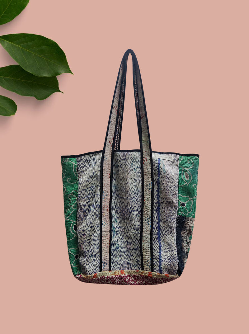 kantha vintage tote