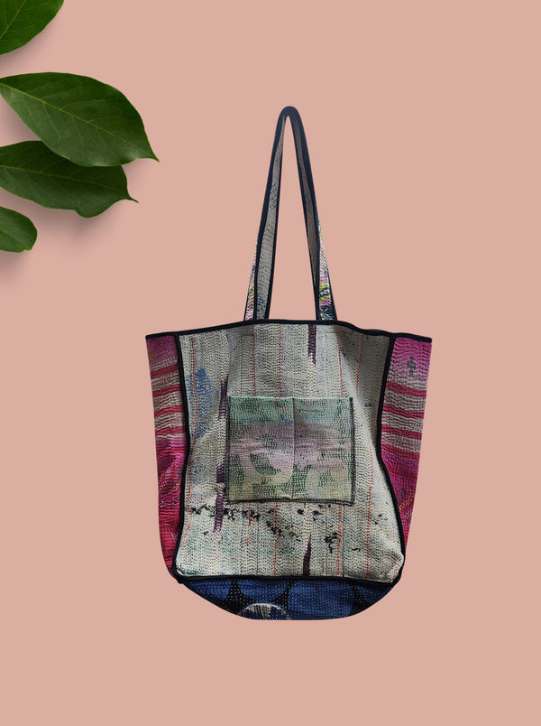 kantha vintage tote