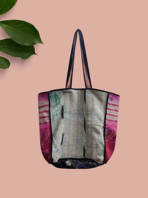 kantha vintage tote