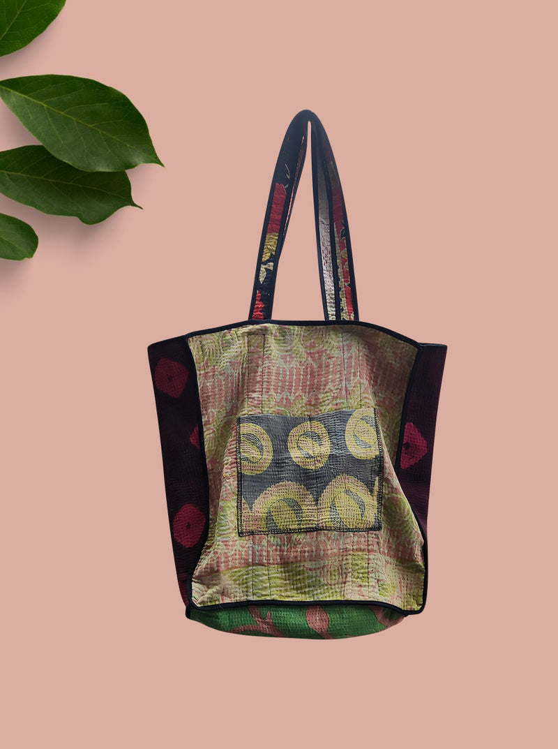 kantha vintage tote