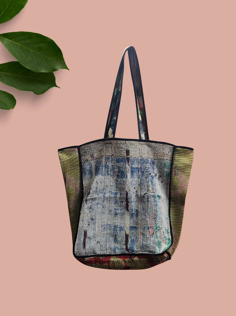 kantha vintage tote