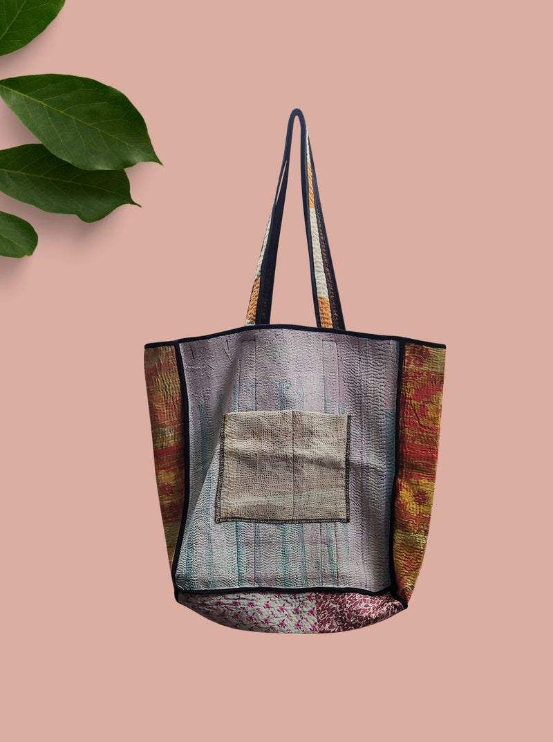 kantha vintage tote