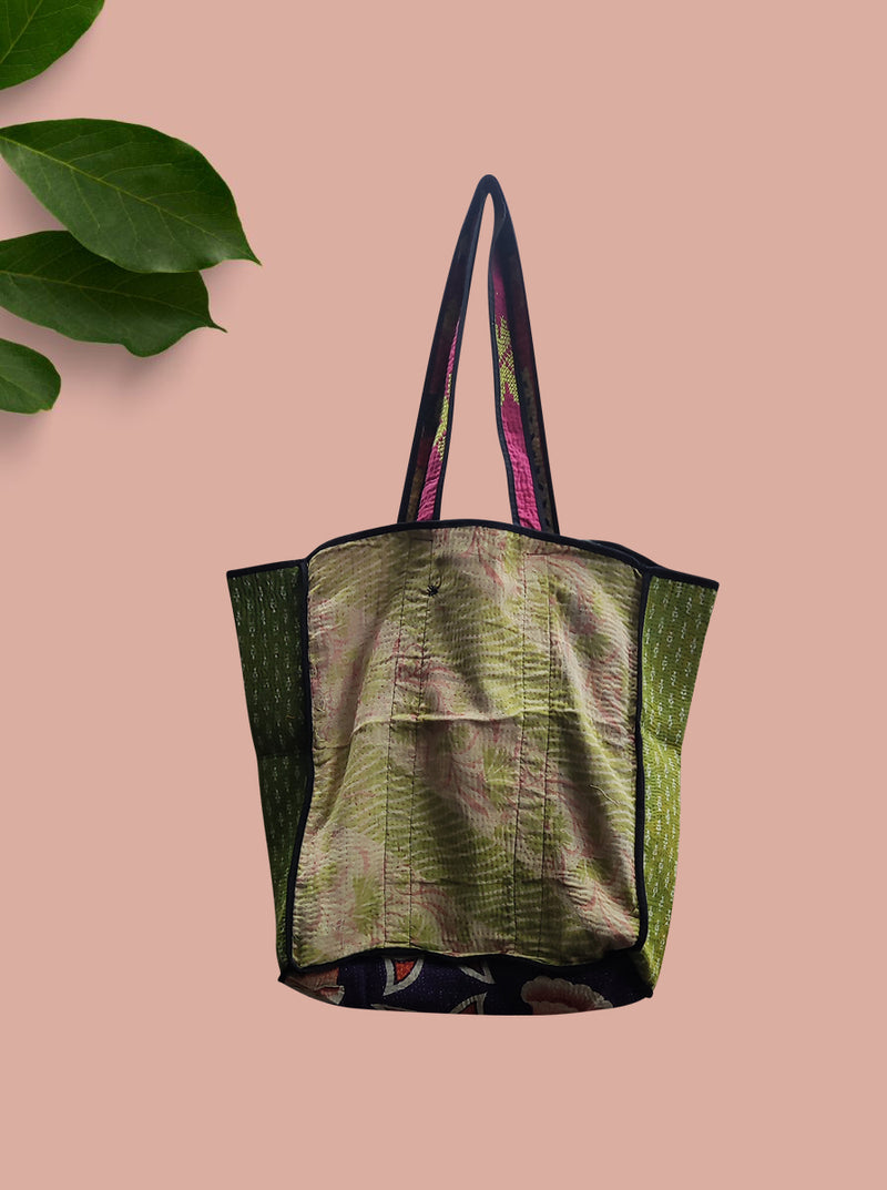 kantha vintage tote