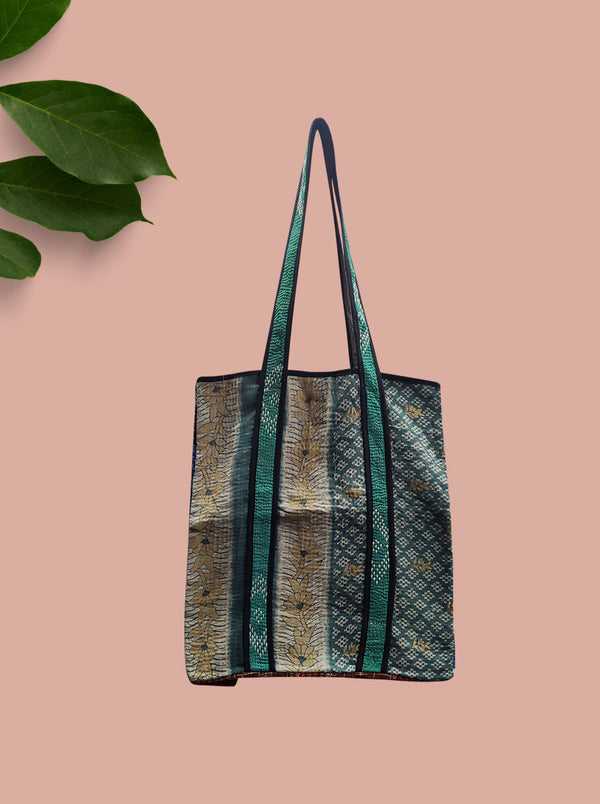 kantha vintage tote