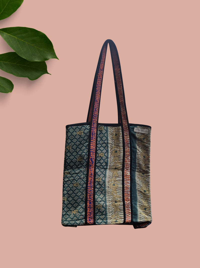 kantha vintage tote