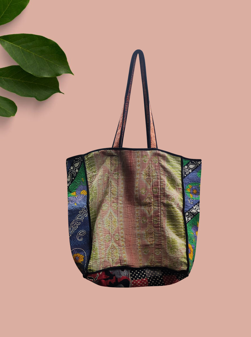 kantha vintage tote