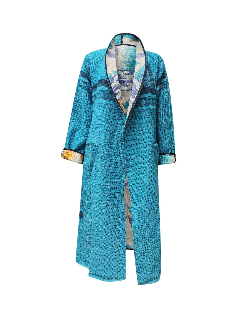 kantha vintage coat long govinda