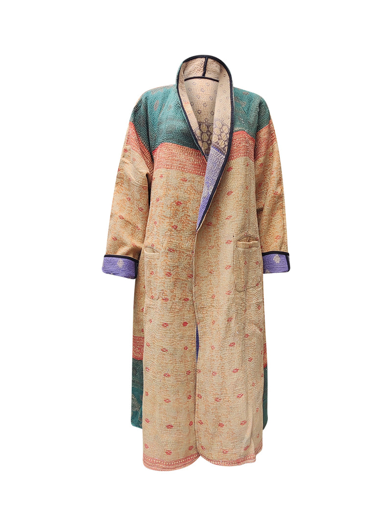 kantha vintage coat long kamalnath