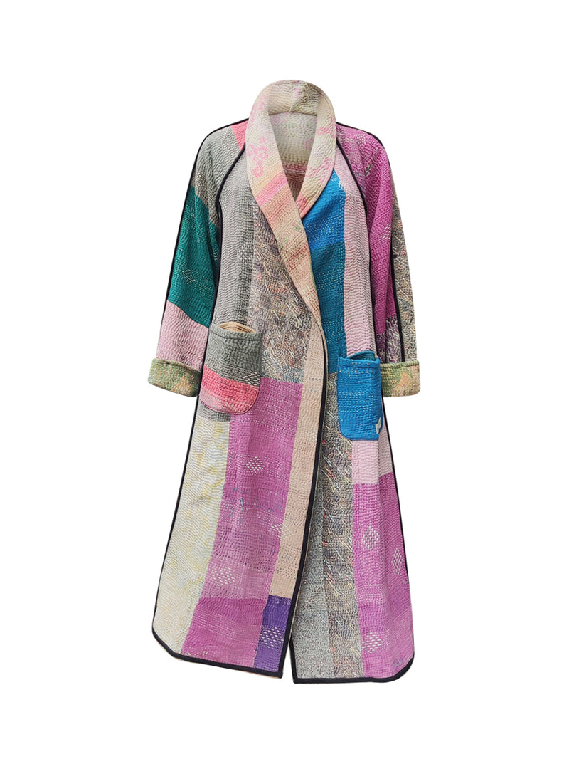 kantha vintage coat long anantajeet