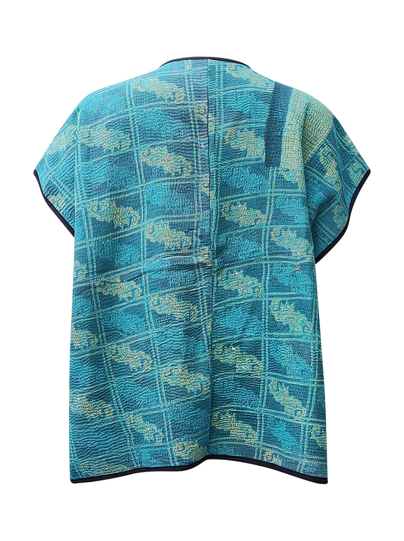 kantha reversible vest vallabha