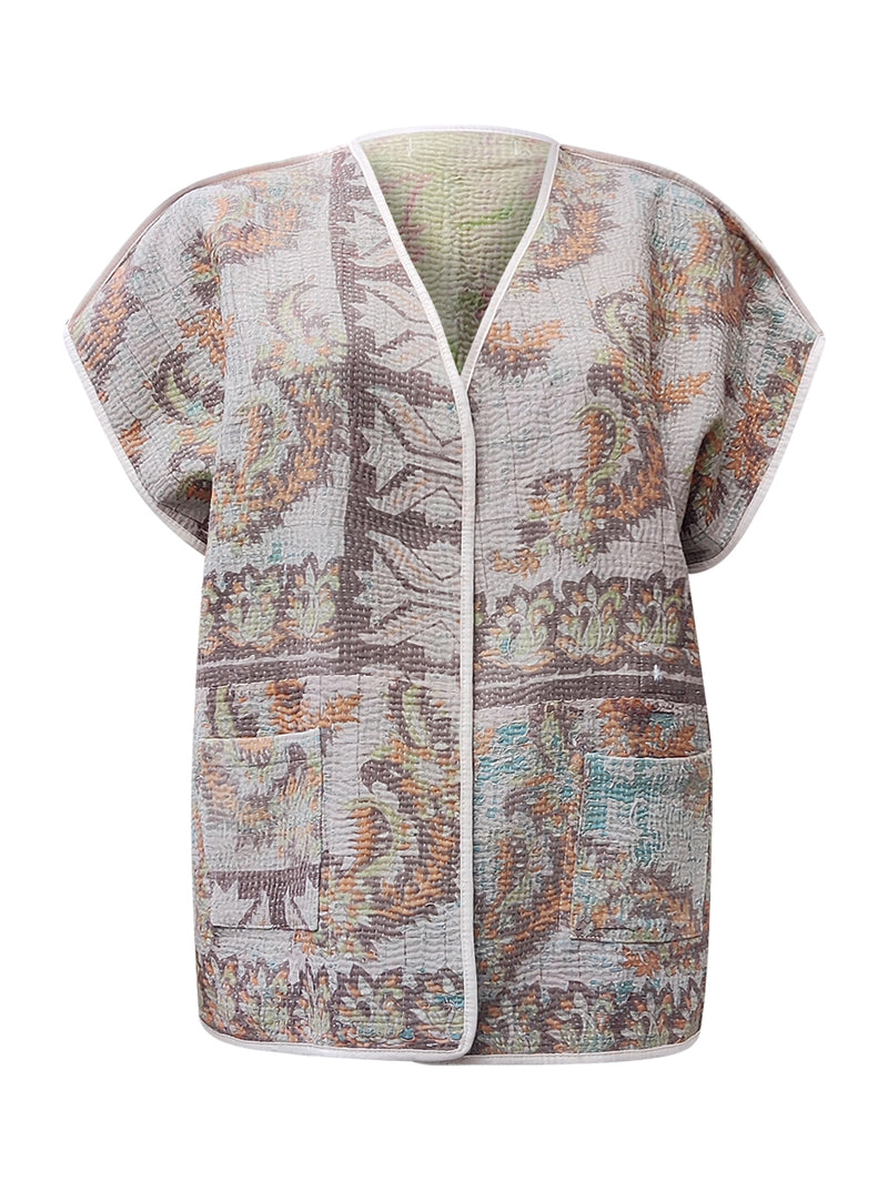 kantha reversible vest yashasvini