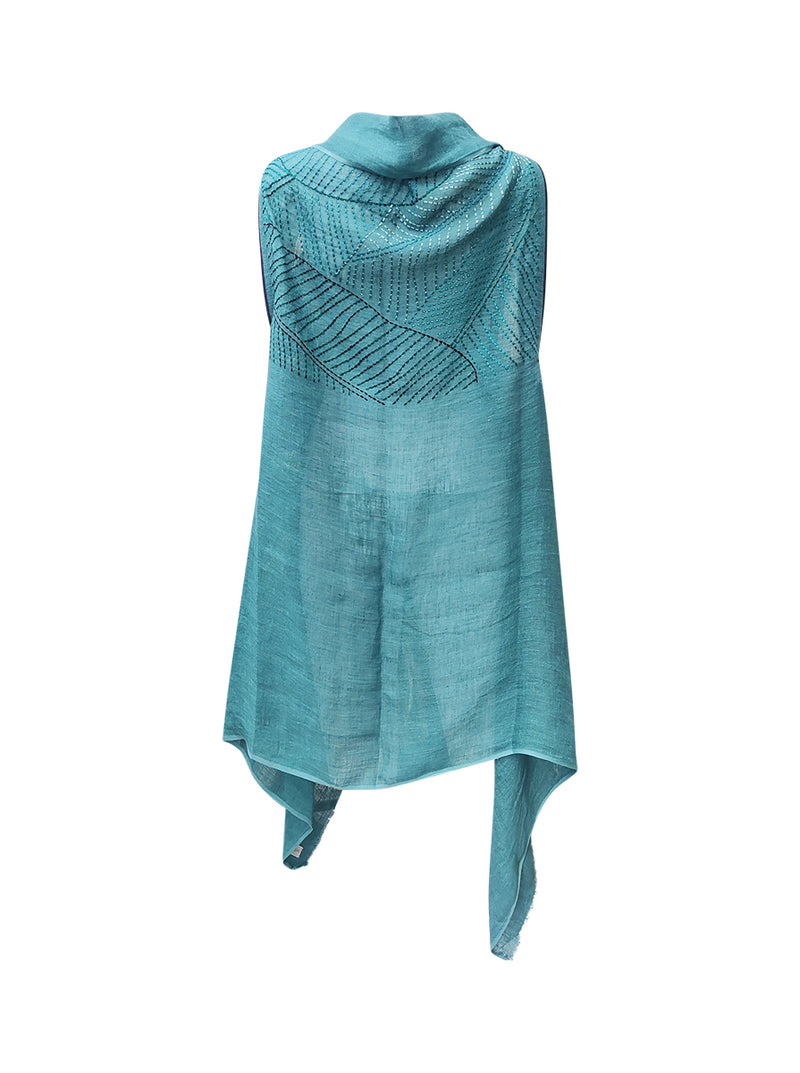 cape infinity linen teal zero waste