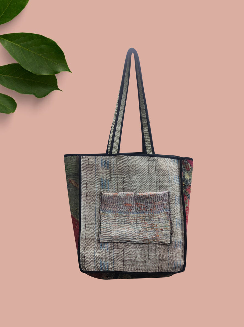 kantha vintage tote dhuni