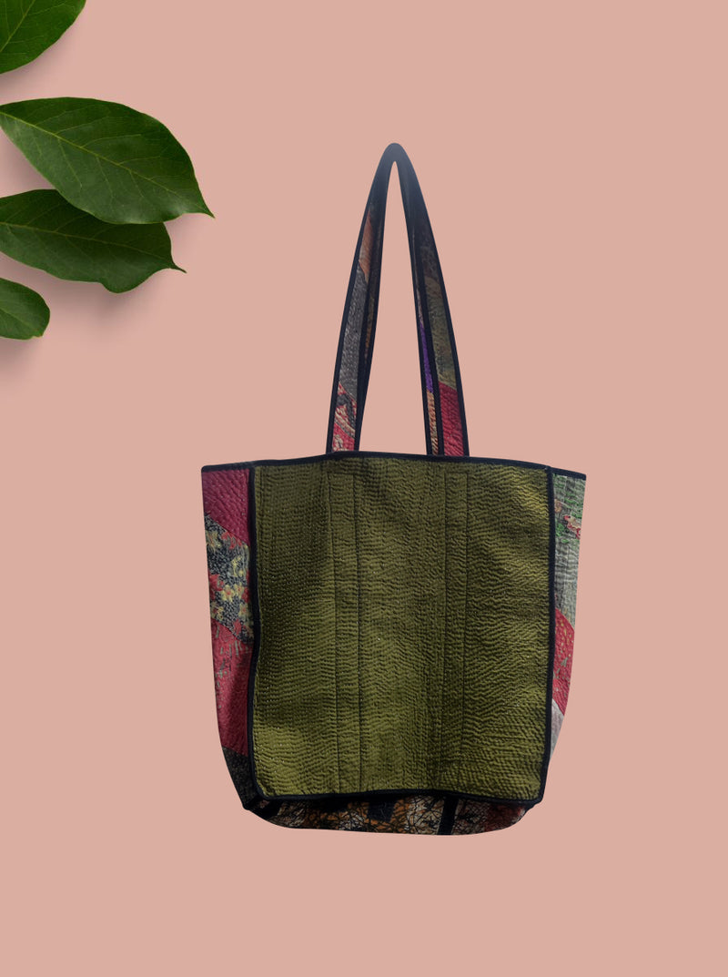 kantha vintage tote dhuni