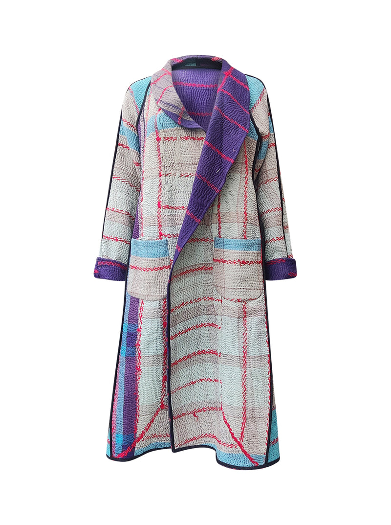 kantha vintage coat long asumam