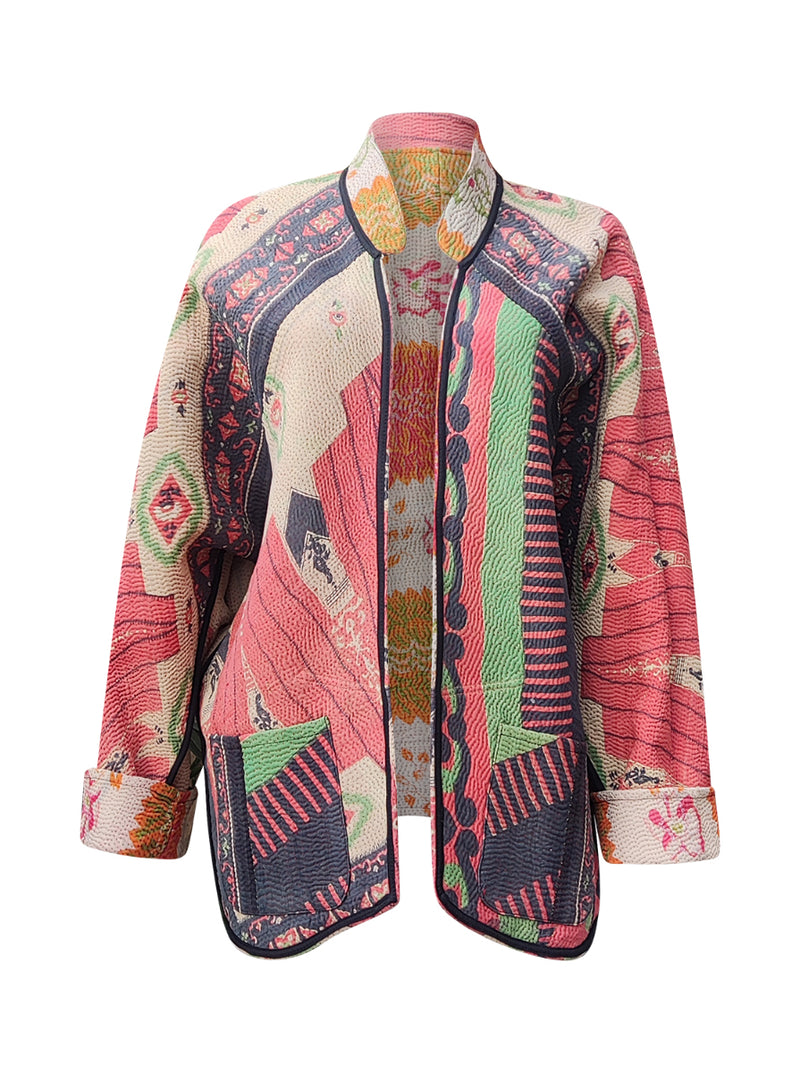 kantha vintage short jacket kimaya