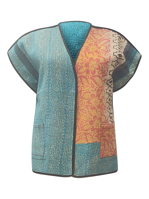 kantha reversible vest anvika