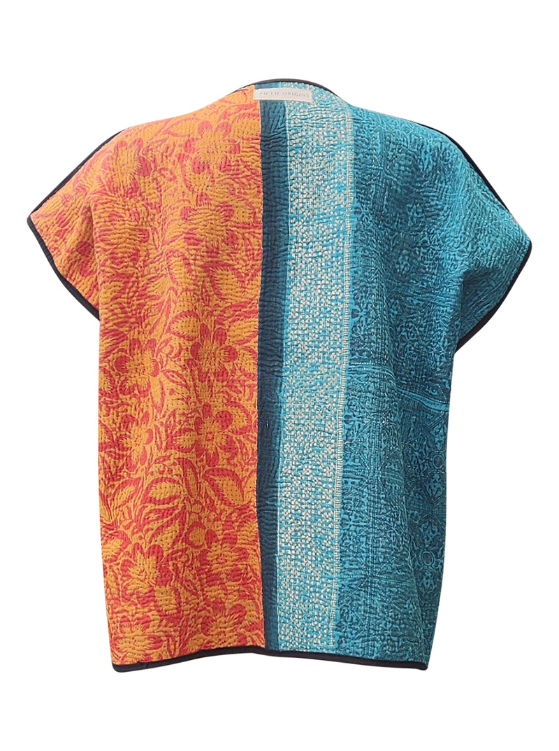 kantha reversible vest avni