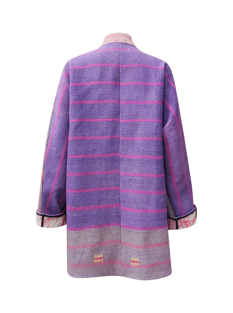 kantha vintage long jacket satvika