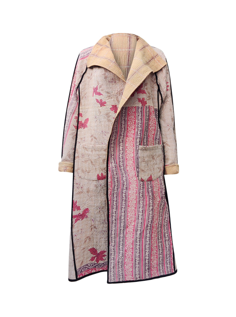 kantha vintage dress coat long gauri