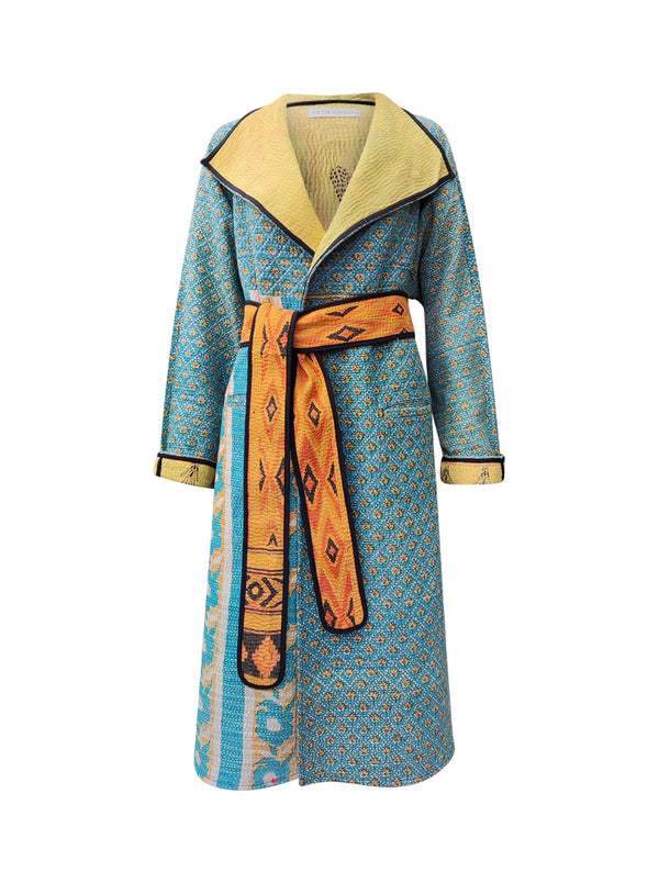 kantha vintage dress coat long jivika