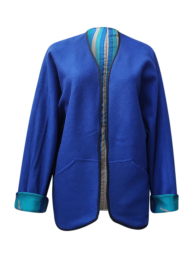 ReSaree felt jacket aasmani