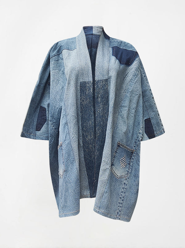 waste to wonder recycled denim kimono sophia