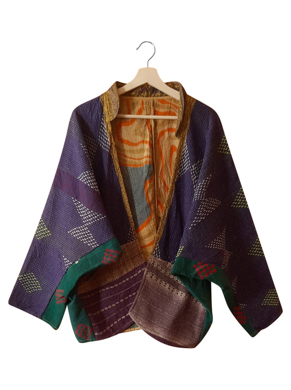 kantha vintage short jacket tamanna (sonar)