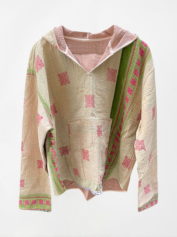 kantha vintage hoodie seema (L-XL)